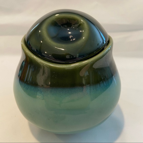 SOLD - by Sango Set Creamer and Sugar Bowl with Lid Nova Green - Picture 4 of 5